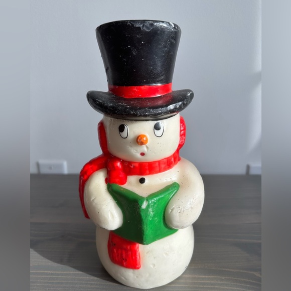 Vintage carolling ☃️ Snowman - Picture 9 of 9